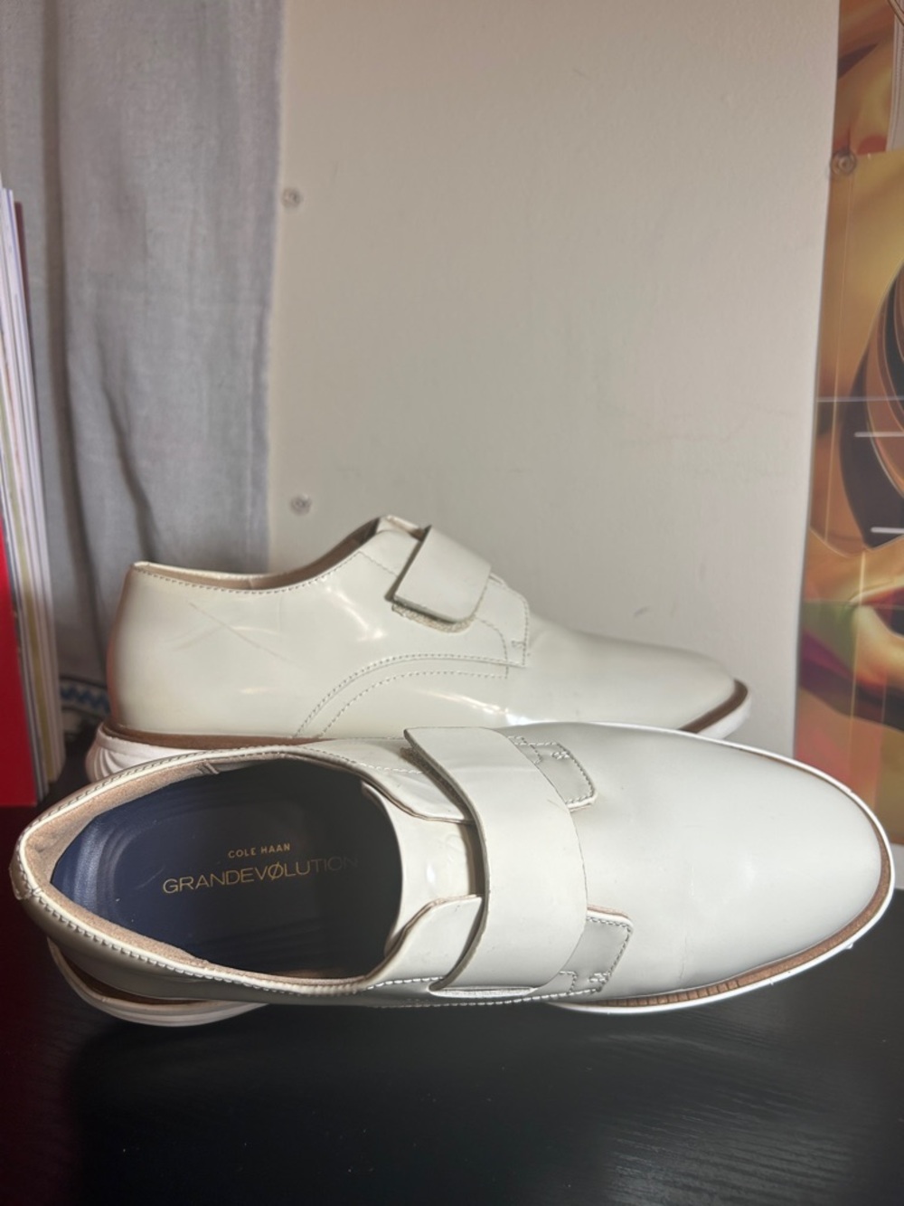 Cole Haan Grand Evolution Modern Monclofer Leather Oxford Slip-On Shoe:GUC